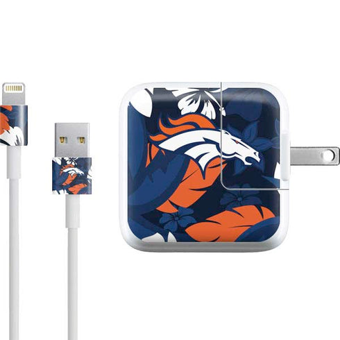 NFL Denver Broncos Tropical Print iPad Charger (10W USB) Skin