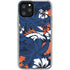 NFL Denver Broncos Tropical Print iPhone 11 Pro Clear Case