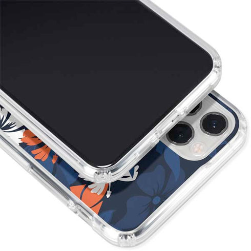 NFL Denver Broncos Tropical Print iPhone 11 Pro Clear Case