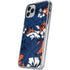 NFL Denver Broncos Tropical Print iPhone 11 Pro Clear Case