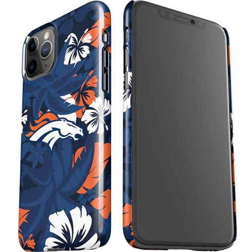 NFL Denver Broncos Tropical Print iPhone 11 Pro Lite Case