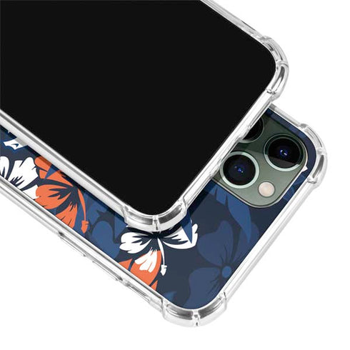 NFL Denver Broncos Tropical Print iPhone 11 Pro Max Clear Case