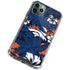 NFL Denver Broncos Tropical Print iPhone 11 Pro Max Clear Case