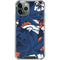 NFL Denver Broncos Tropical Print iPhone 11 Pro Max Clear Case