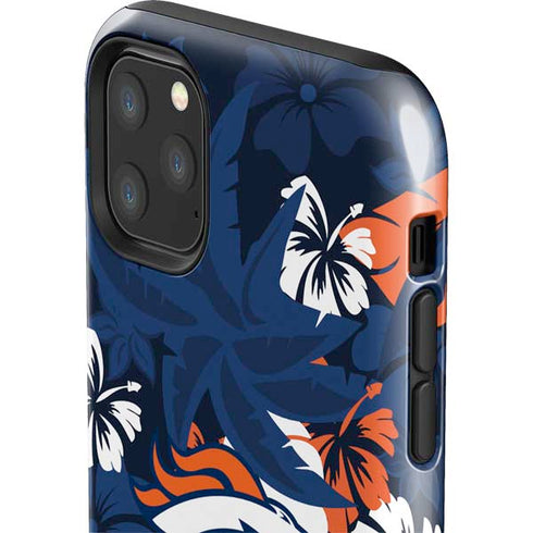 NFL Denver Broncos Tropical Print iPhone 11 Pro Max Impact Case