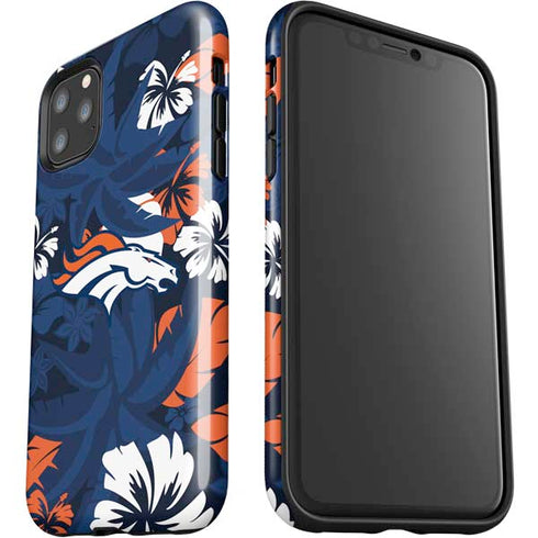NFL Denver Broncos Tropical Print iPhone 11 Pro Max Impact Case
