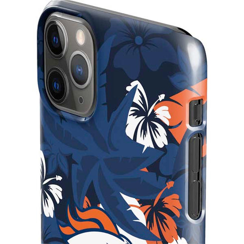NFL Denver Broncos Tropical Print iPhone 11 Pro Max Lite Case
