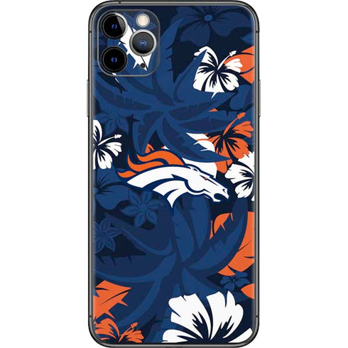 NFL Denver Broncos Tropical Print iPhone 11 Pro Max Skin