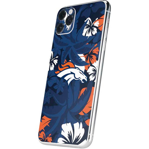 NFL Denver Broncos Tropical Print iPhone 11 Pro Max Skin