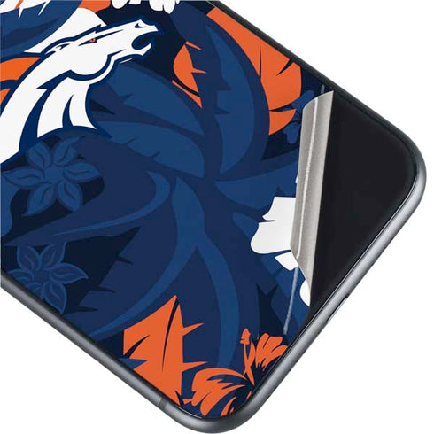 NFL Denver Broncos Tropical Print iPhone 11 Skin