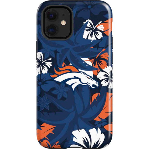 NFL Denver Broncos Tropical Print iPhone 12 Mini Impact Case