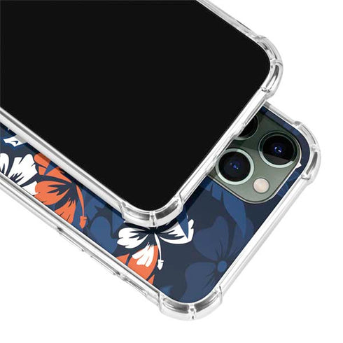 NFL Denver Broncos Tropical Print iPhone 12 Pro Clear Case