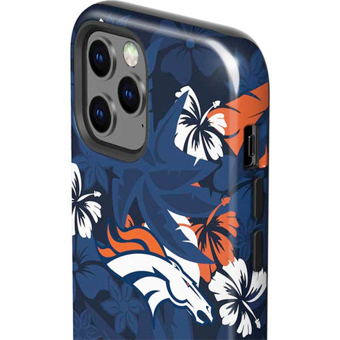 NFL Denver Broncos Tropical Print iPhone 12 Pro Max Impact Case