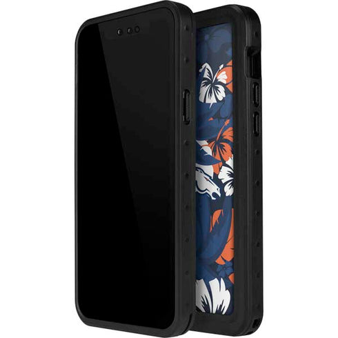 NFL Denver Broncos Tropical Print iPhone 12 Pro Max Waterproof Case