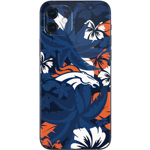 NFL Denver Broncos Tropical Print iPhone 12 Skin