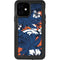 NFL Denver Broncos Tropical Print iPhone 12 Waterproof Case