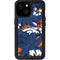NFL Denver Broncos Tropical Print iPhone 13 Mini Waterproof Case