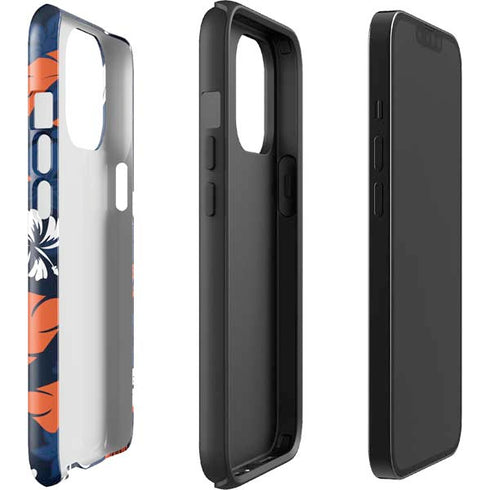 NFL Denver Broncos Tropical Print iPhone 13 Pro Max Impact Case