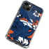 NFL Denver Broncos Tropical Print iPhone 15 Plus Clear Case