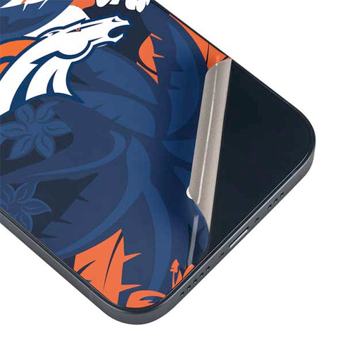 NFL Denver Broncos Tropical Print iPhone 14 Plus Skin