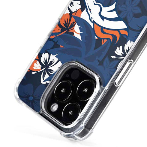 NFL Denver Broncos Tropical Print iPhone 15 Pro Max MagSafe Case