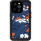NFL Denver Broncos Tropical Print iPhone 14 Pro Waterproof Case