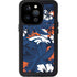 NFL Denver Broncos Tropical Print iPhone 14 Pro Waterproof Case