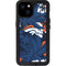 NFL Denver Broncos Tropical Print iPhone 15 Plus Waterproof Case