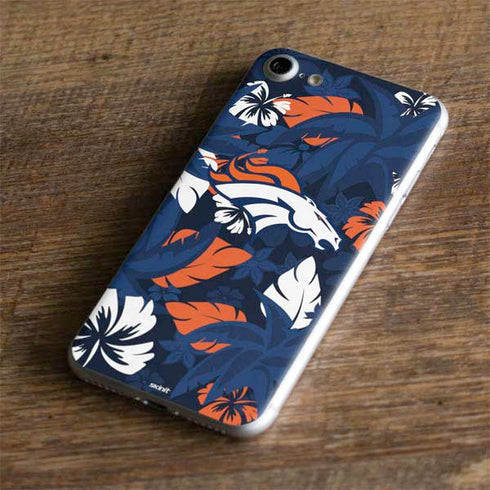NFL Denver Broncos Tropical Print iPhone 7 Skin