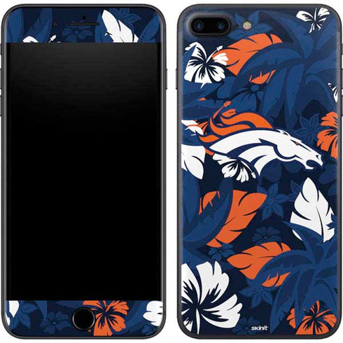NFL Denver Broncos Tropical Print iPhone 8 Plus Skin