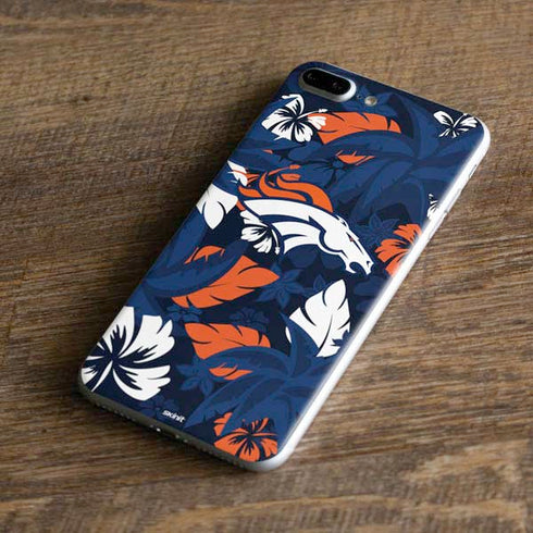 NFL Denver Broncos Tropical Print iPhone 8 Plus Skin