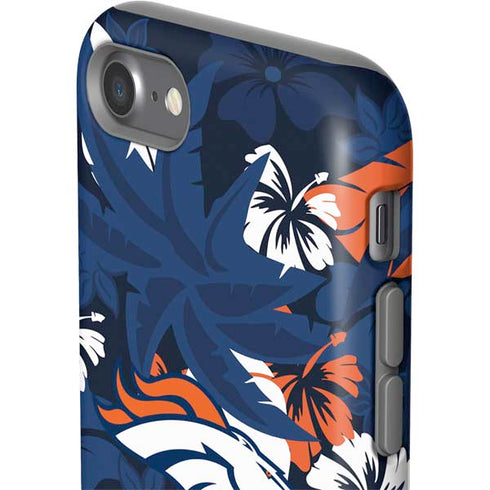 NFL Denver Broncos Tropical Print iPhone SE (2nd & 3rd Gen) Pro Case