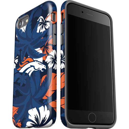 NFL Denver Broncos Tropical Print iPhone SE (2nd & 3rd Gen) Pro Case