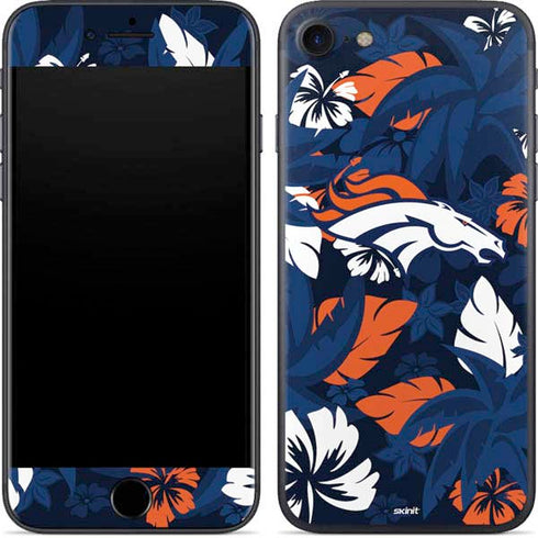 NFL Denver Broncos Tropical Print iPhone SE (2nd & 3rd Gen) Skin