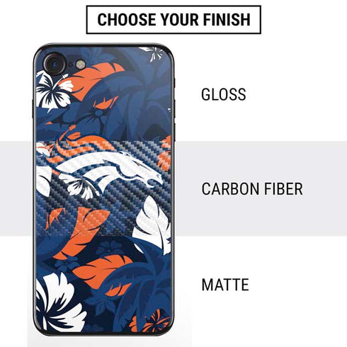 NFL Denver Broncos Tropical Print iPhone SE (2nd & 3rd Gen) Skin
