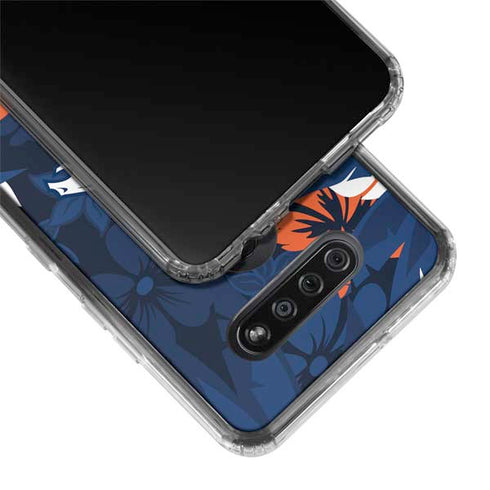 NFL Denver Broncos Tropical Print LG K51/Q51 Clear Case