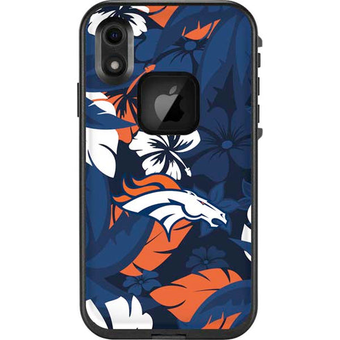 NFL Denver Broncos Tropical Print LifeProof Fre iPhone Skin