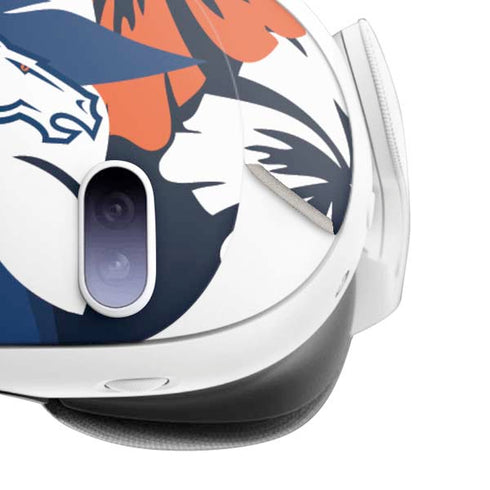 NFL Denver Broncos Tropical Print Meta Quest 3 Skin