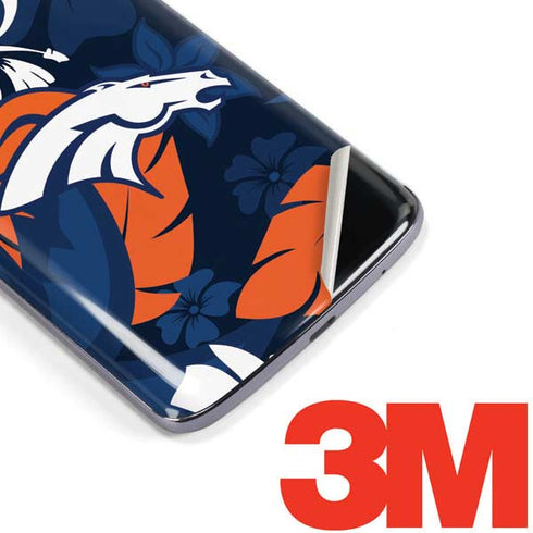 NFL Denver Broncos Tropical Print Moto E5 Plus Skin
