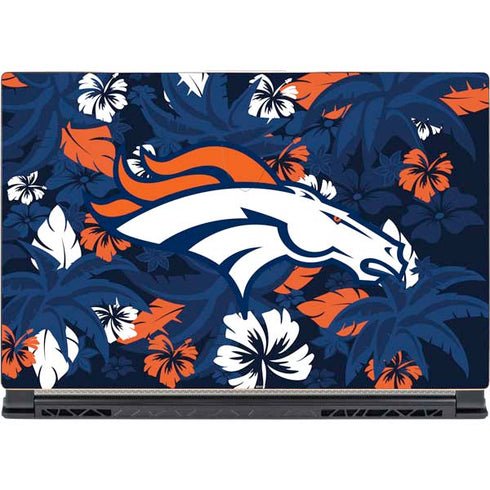 NFL Denver Broncos Tropical Print MSI GS65 Stealth Laptop Skin