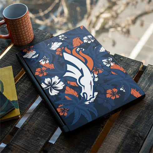 NFL Denver Broncos Tropical Print MSI GS65 Stealth Laptop Skin