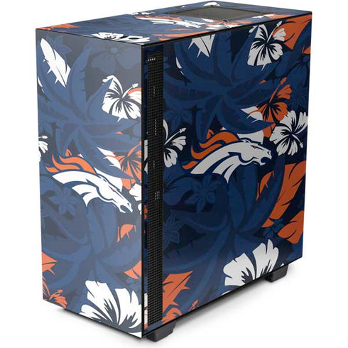 NFL Denver Broncos Tropical Print NZXT H510 Compact ATX Mid-Tower Case Skin