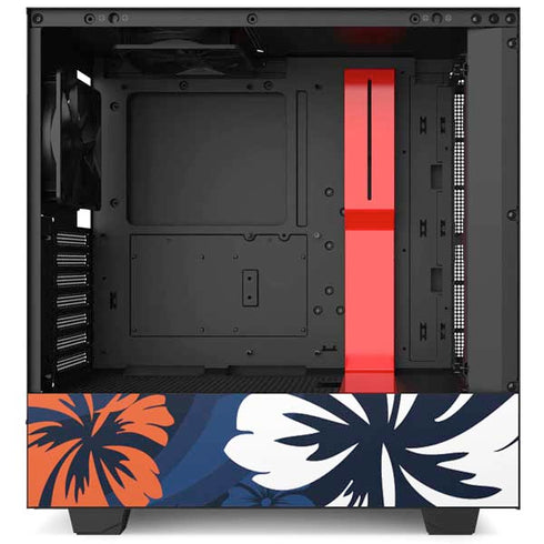 NFL Denver Broncos Tropical Print NZXT H510 Compact ATX Mid-Tower Case Skin