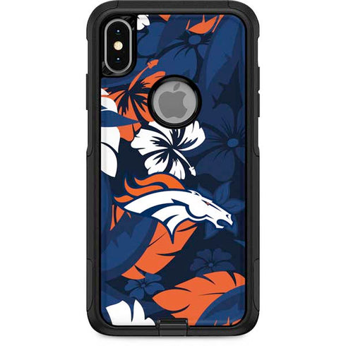NFL Denver Broncos Tropical Print Otterbox Commuter iPhone Skin