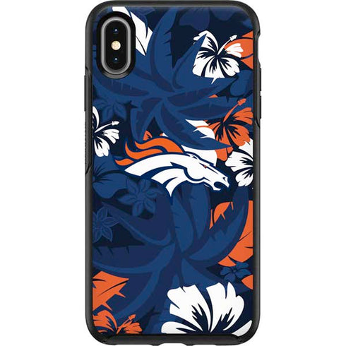 NFL Denver Broncos Tropical Print Otterbox Symmetry iPhone Skin