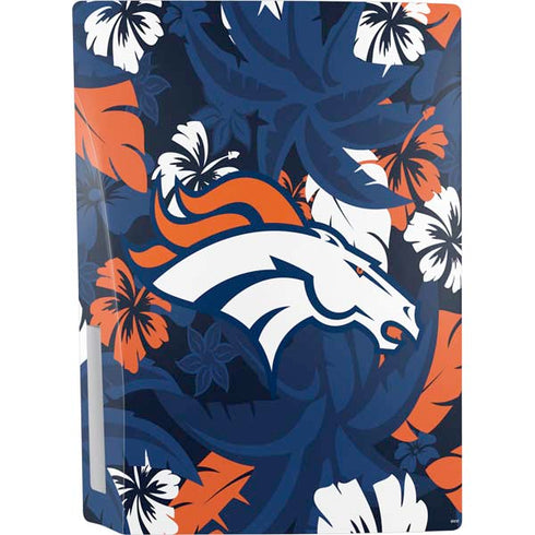 NFL Denver Broncos Tropical Print PS5 Console Skin