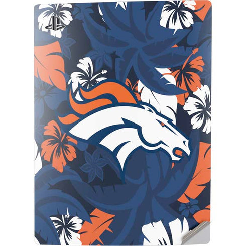 NFL Denver Broncos Tropical Print PS5 Digital Edition Console Skin