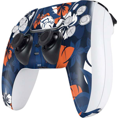 NFL Denver Broncos Tropical Print PS5 Controller Skin