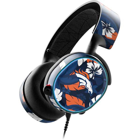 NFL Denver Broncos Tropical Print SteelSeries Arctis 3 Skin