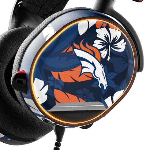 NFL Denver Broncos Tropical Print SteelSeries Arctis 3 Skin